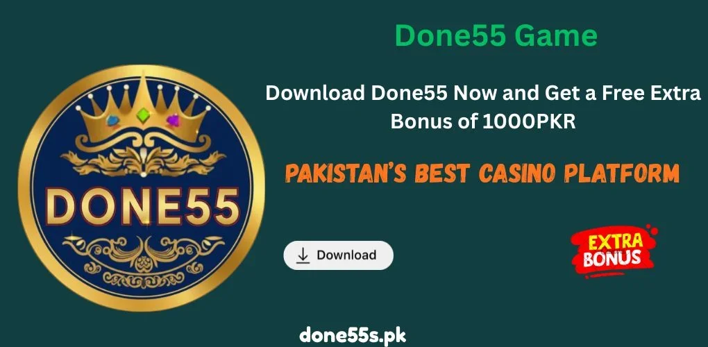 Done55 registration and login guide Pakistan – Done55win.pk signup page with mobile number verification, secure password setup and online casino account creation